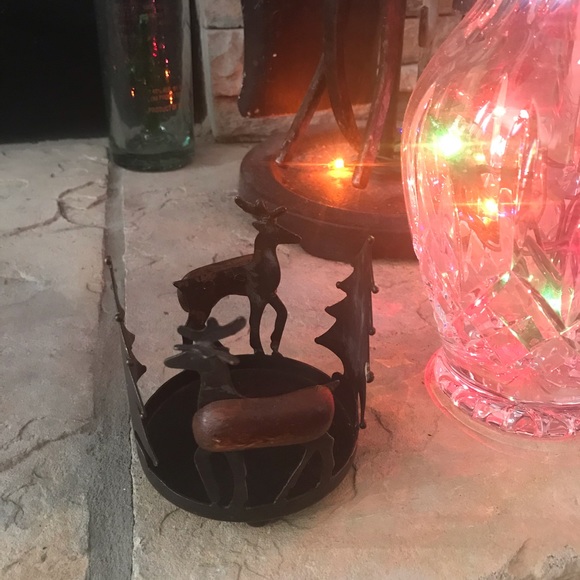 Reindeer Christmas tree metal candle holder - Picture 4 of 8